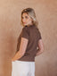 Brown Basic Femme T-shirt